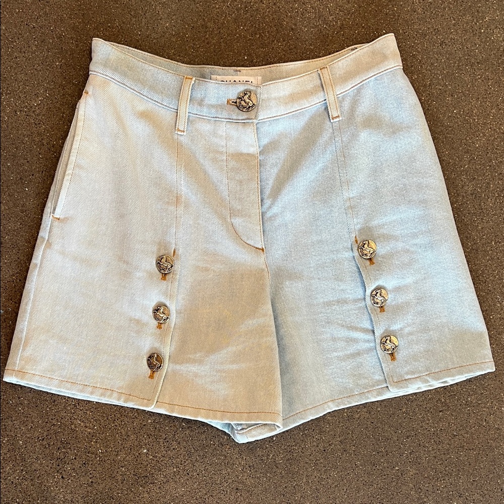 Chanel Denim High Waist Women Shorts